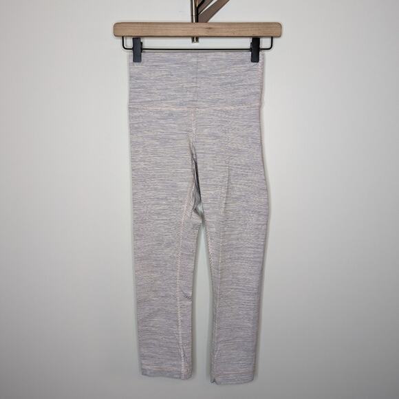 Lululemon Wunder Under Crop (High-Rise) *21" Wee Are From Space Pink Bliss - Picture 6 of 10
